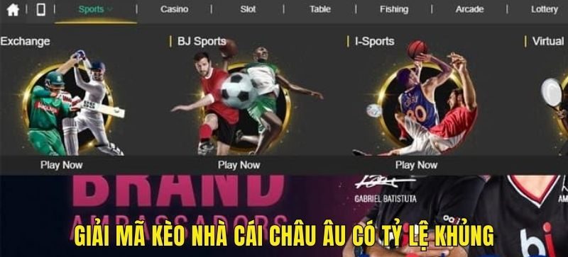 Giải mã kèo nhà cái châu Âu có tỷ lệ khủng
