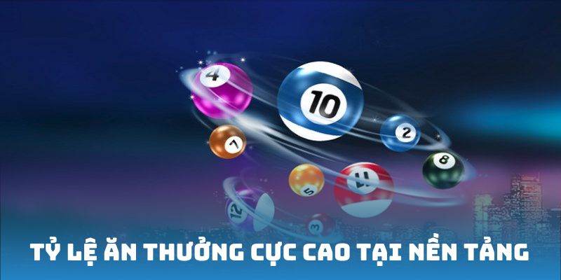 Tỷ lệ ăn thưởng cực cao tại xổ số miền trung 8xbet