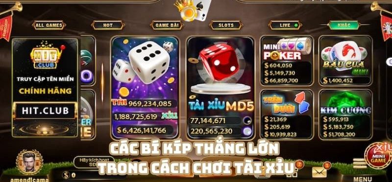 Vận dụng những bí kíp thắng lớn trong cách chơi tài xỉu